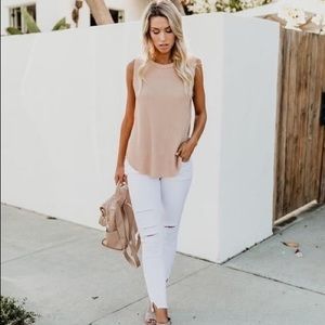 VICI Embarcadero Knit Tank Apricot
